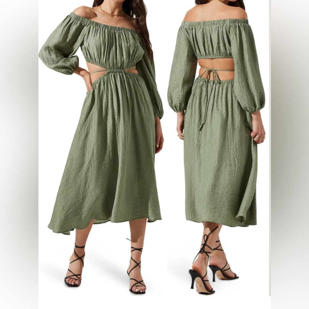 ASTR Cassian midi dress